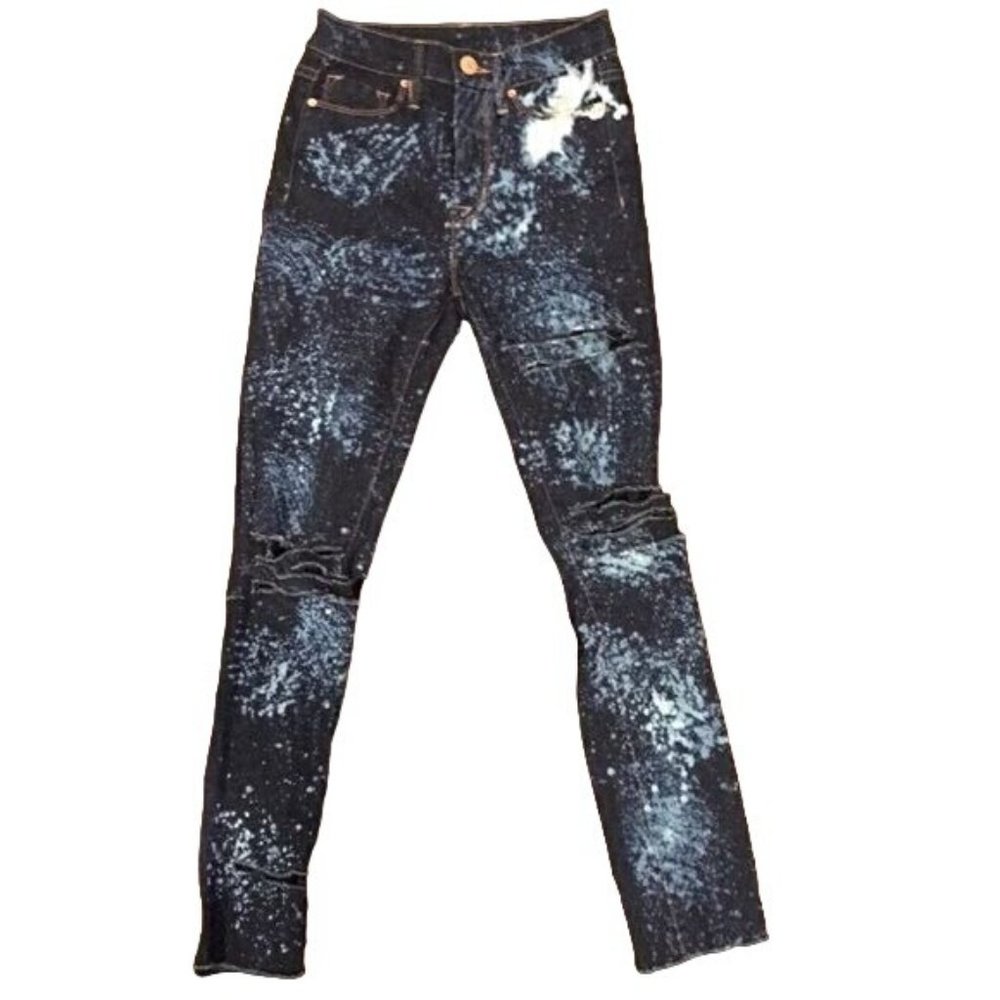 BDG Twig High Rise "Bleached" Raw Hem Jeans Sz 25W